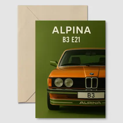 Alpina B3 E21 Classic BMW Green Background