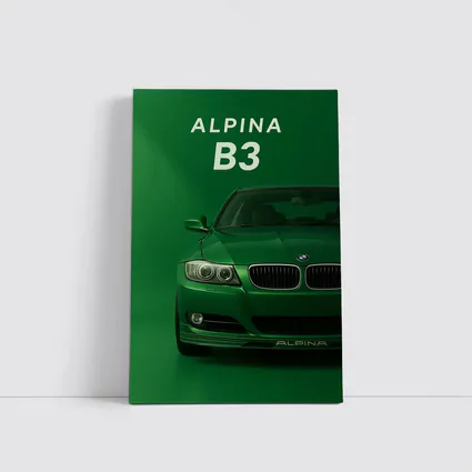 Alpina B3 Green BMW Art Print