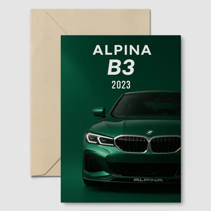 BMW Alpina B3 2023 Green Front View