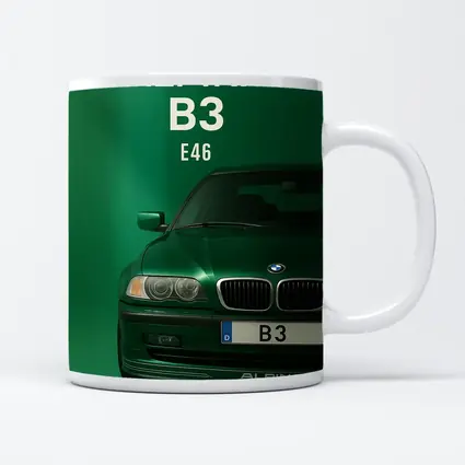 Alpina B3 E46 Green Minimal Art