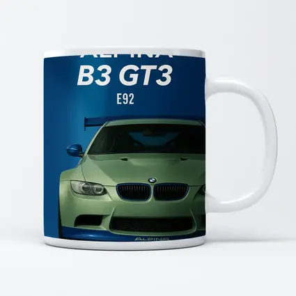 Alpina B3 GT3 E92 Blue Background