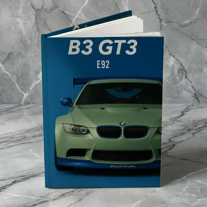 Alpina B3 GT3 E92 Blue Background