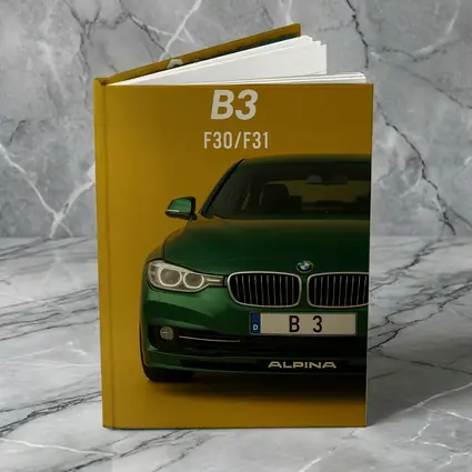 Alpina B3 F30 Green Car Yellow Background