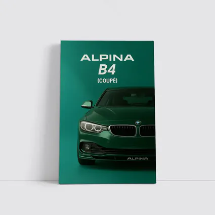 Alpina B4 Coupe Green Minimal Art