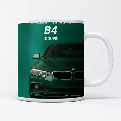 Alpina B4 Coupe Green Minimal Art