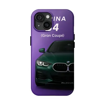Alpina B4 Gran Coupe Purple Background Art