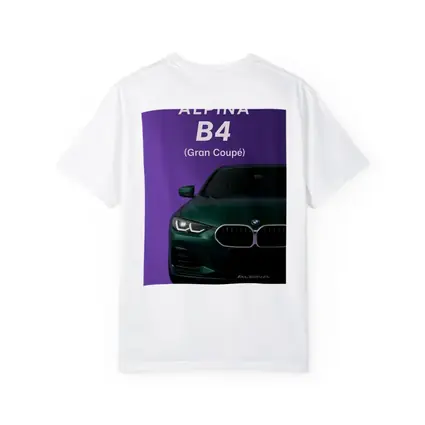 Alpina B4 Gran Coupe Purple Background Art