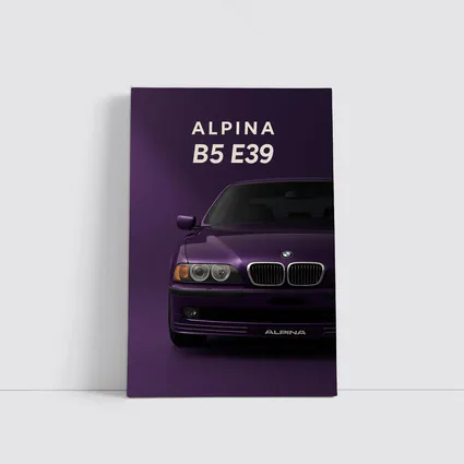 Alpina B5 E39 Purple Minimal Art
