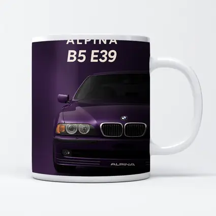 Alpina B5 E39 Purple Minimal Art