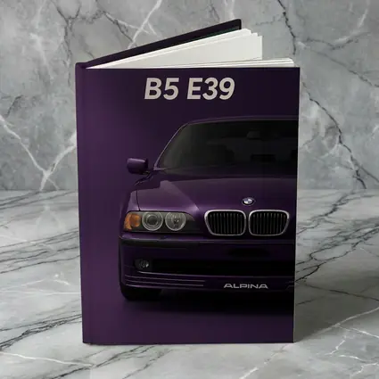Alpina B5 E39 Purple Minimal Art