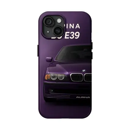 Alpina B5 E39 Purple Minimal Art