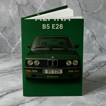 Alpina B5 E28 BMW Green Background Art