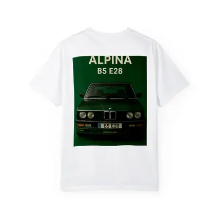 Alpina B5 E28 BMW Green Background Art