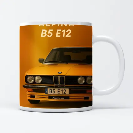Alpina B5 E12 Classic BMW Orange Background