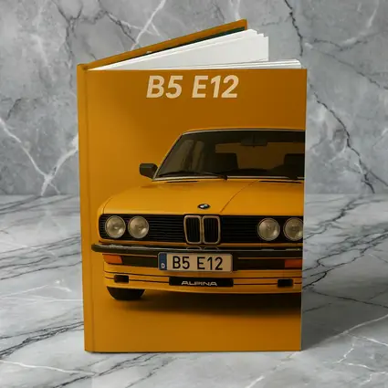 Alpina B5 E12 Classic BMW Orange Background