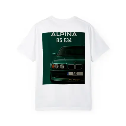 Alpina B5 E34 Green Front View Art