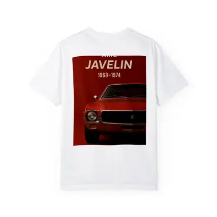 AMC Javelin Muscle Car Red Background Art