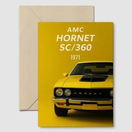 AMC Hornet SC Three Sixty Yellow Background