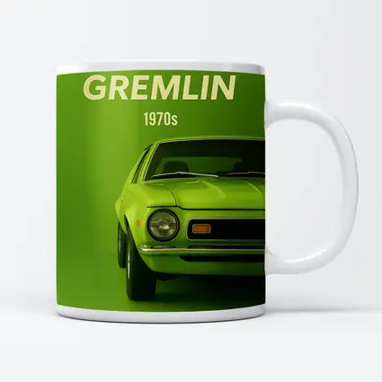 AMC Gremlin Classic Muscle Car Green Background
