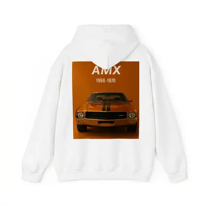 AMC AMX Muscle Car Orange Background