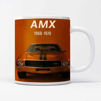 AMC AMX Muscle Car Orange Background