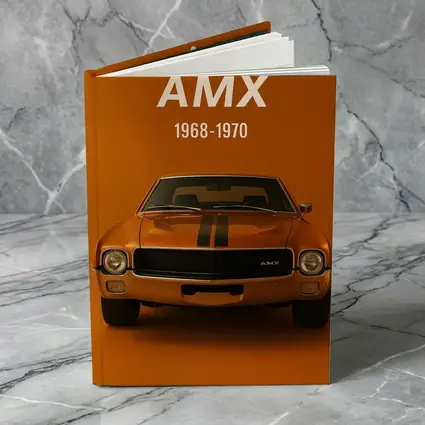 AMC AMX Muscle Car Orange Background
