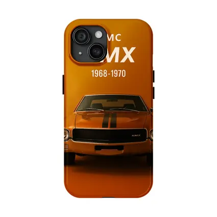 AMC AMX Muscle Car Orange Background