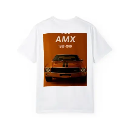 AMC AMX Muscle Car Orange Background