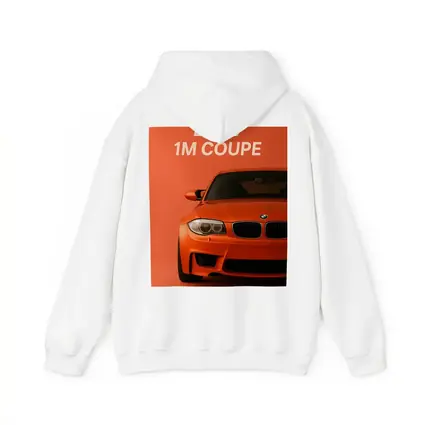 BMW 1M Coupe Orange Minimal Car Art