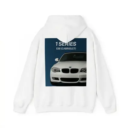 BMW One Series E88 Cabriolet Blue Background
