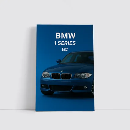 BMW 1 Series E82 Blue Studio