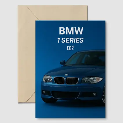BMW 1 Series E82 Blue Studio