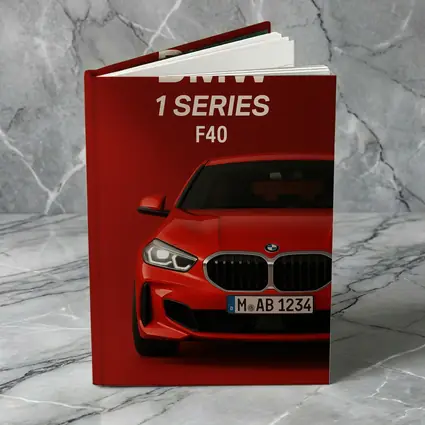 BMW 1 Series F40 Red Background Art