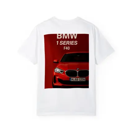 BMW 1 Series F40 Red Background Art