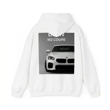 BMW M2 Coupe White Front View Gray