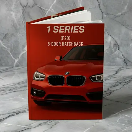 BMW One Series F20 Hatchback Red Background