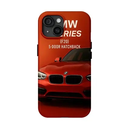 BMW One Series F20 Hatchback Red Background