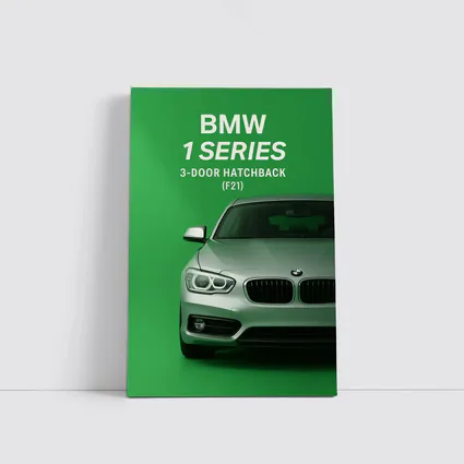 BMW One Series Hatchback Green Background Art
