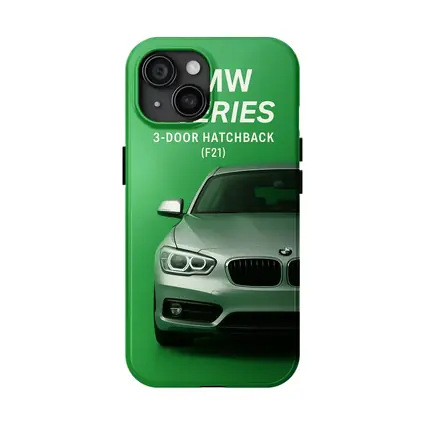 BMW One Series Hatchback Green Background Art