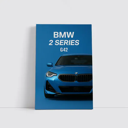 BMW Two Series G42 Blue Front View