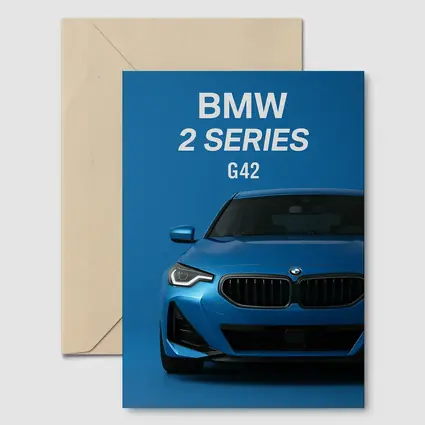 BMW Two Series G42 Blue Front View