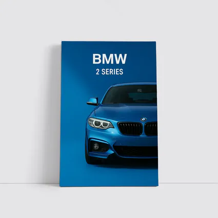 BMW 2 Series Blue Front View