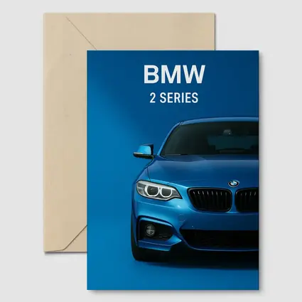 BMW 2 Series Blue Front View