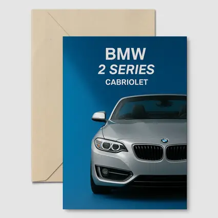 BMW 2 Series Cabriolet Blue Studio
