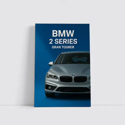 BMW Two Series Gran Tourer Blue Background