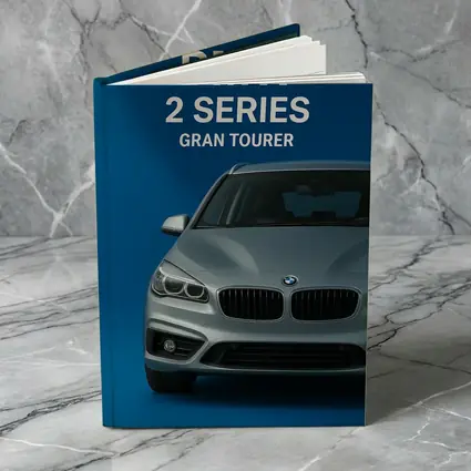 BMW Two Series Gran Tourer Blue Background