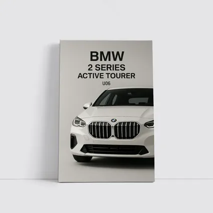 BMW Two Series Active Tourer White Studio
