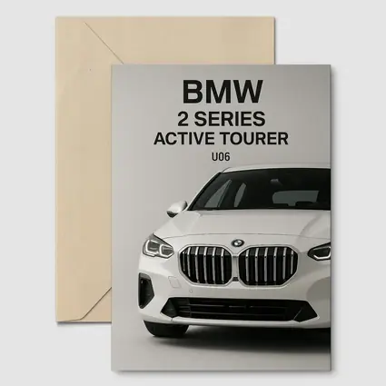 BMW Two Series Active Tourer White Studio