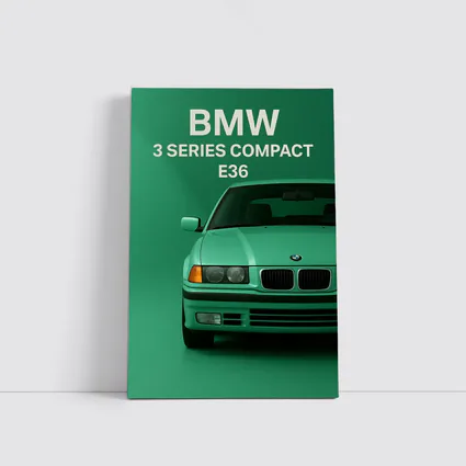 BMW 3 Series E36 Compact Green Art