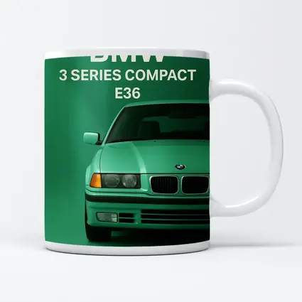 BMW 3 Series E36 Compact Green Art